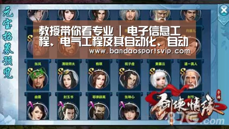 教授带你看专业 | 电子信息工程、电气工程及其自动化、自动化‘半岛体育平台’(图1) 半岛体育