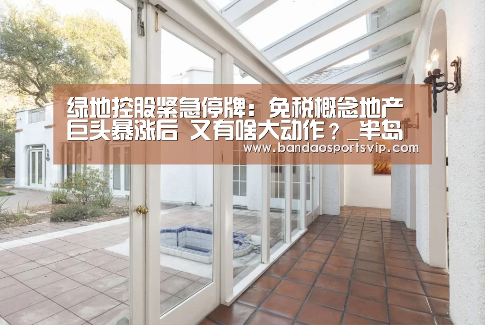 绿地控股紧急停牌:免税概念地产巨头暴涨后 又有啥大动作?_半岛体育平台(图2) 半岛体育官网